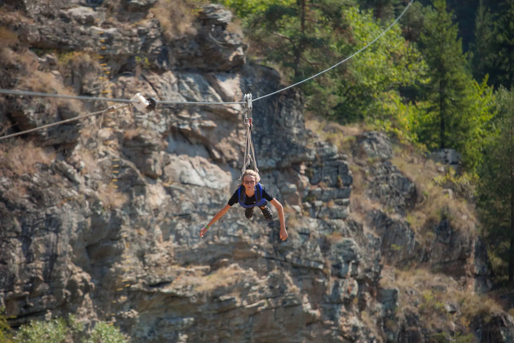 Rafting- & Zipline-Tour im Canyon
